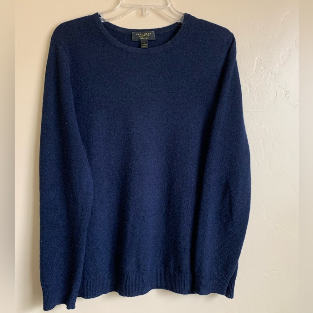 Charter Club Navy Cashmere Sweater